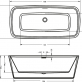 Акриловая ванна Riho Admire FS 180x84 без гидромассажа BD0300500000000 фото 4