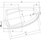 Акриловая ванна Cersanit JOANNA 160 левая WA-JOANNA*160-L-W 160х95 фото 3