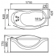 Акриловая ванна Gemy G9072 O R фото 6