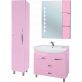 Мебель для ванной Bellezza Глория Гласс 90 розовая фото 2