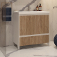 Мебель для ванной Velvex Klaufs 80.2D.1Y белая, шатанэ, напольная фото 4