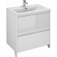 Мебель для ванной Velvex Klaufs 70.2Y белая, напольная фото 5