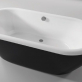 Акриловая ванна Riho Dua 180x86 с черной глянцевой панелью без гидромассажа BD0166500000000 фото 2