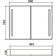 Зеркало-шкаф BelBagno SPC-2A-DL-BL-900 фото 4