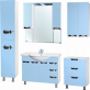 Мебель для ванной Bellezza Белла Люкс 105 голубая фото 4