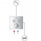 Термостат Grohe Grohtherm SmartControl 29151LS0 для ванны с душем, moon white фото 2