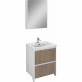 Мебель для ванной Velvex Klaufs 60.2Y белая, шатанэ, напольная фото 1