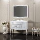 Мебель для ванной Opadiris Лаура 100 белая, с раковиной из литьевого мрамора фото 1