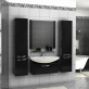 Мебель для ванной Акватон Ария 80 черный глянец фото 1