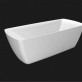 Отдельностоящая, прямоугольная акриловая ванна BelBagno BB304 Белый фото 2