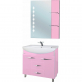 Мебель для ванной Bellezza Глория Гласс 90 розовая фото 1